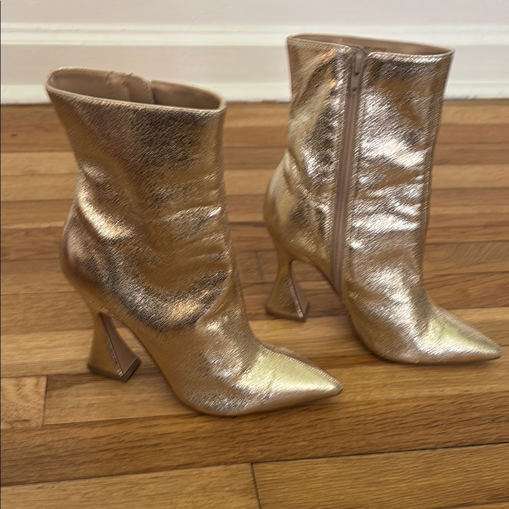 Steve Madden Gold Heeled Boots